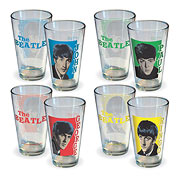 Beatles 1963 Retro Faces Pint Glass 4-Pack